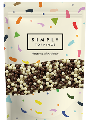 Simply Mini Milk, White & Plain Chocolate Coated Balls