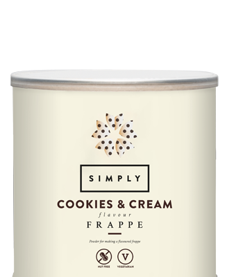 Simply Cookies and Cream Frappe Powder