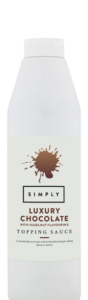 Simply Luxury Chocolate Topping Sauce with Hazelnut, desserts, frappes, mocha, latte, breakfast, sweet-treat
