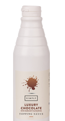 Simply Luxury Chocolate Topping Sauce with Hazelnut Flavouring