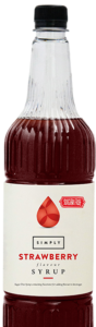 Simply Sugar Free Strawberry Syrup 1l