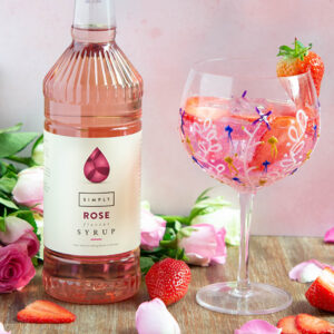 Summer Gin Spritz with Rose Syrup