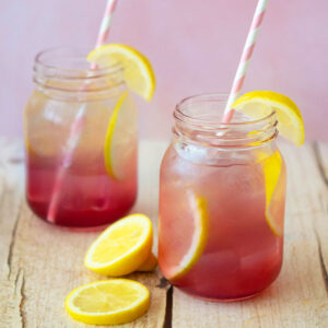 Traditional Lemonade with Violet Syrup
