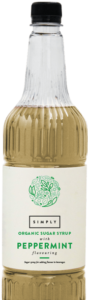 Organic Peppermint Syrup 1ltr big shelf