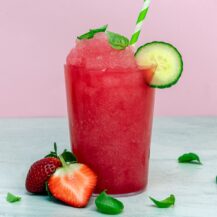 Strawberry blended cooler