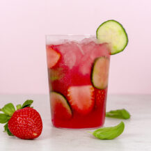 Strawberry, Basil and Cucumber Cooler