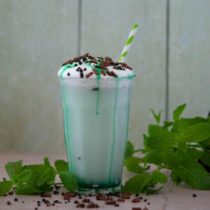 Mint Chocolate Chip Frappe