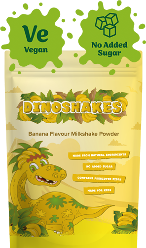 Dinoshakes Banana Milkshake Powder – No Added Sugar