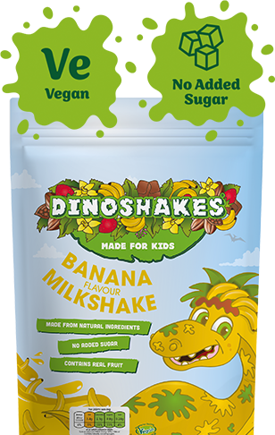 Dinoshakes Banana Milkshake Powder – No Added Sugar