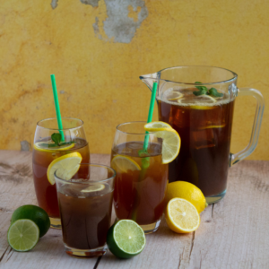 iced tea group shot with jug