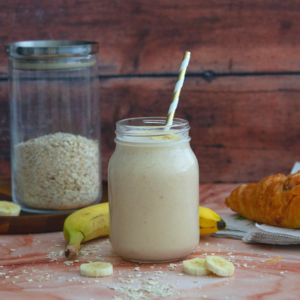 Simply Banana Breakfast smoothie with oats