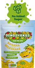 Dinoshakes Banana Milkshake Powder – No Added Sugar