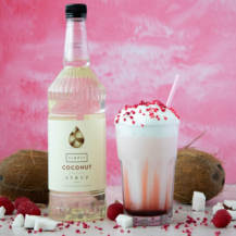 Coconut Raspberry Swirl Frappe Recipe