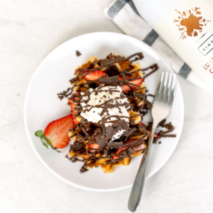 Chocolate sauce for waffles