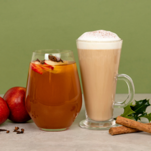 Spiced apple Winter Warmer and Latte