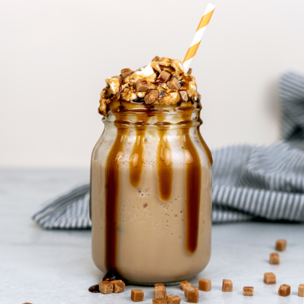 Simply Caramel Frappe recipe IBC Simply