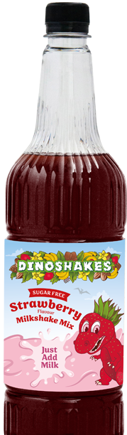 Dinoshakes Sugar Free Strawberry Milkshake Mix