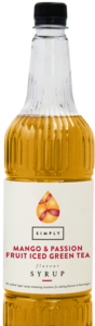 Mango and Passion Fruit Iced Green Tea Syrup 1 Litre