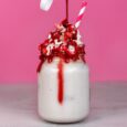 Raspberry White Chocolate Hot Milkshake
