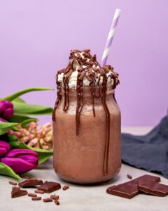 Hazelnut Chocolate Hot Milkshake