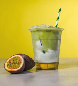 Passionfruit Iced Matcha
