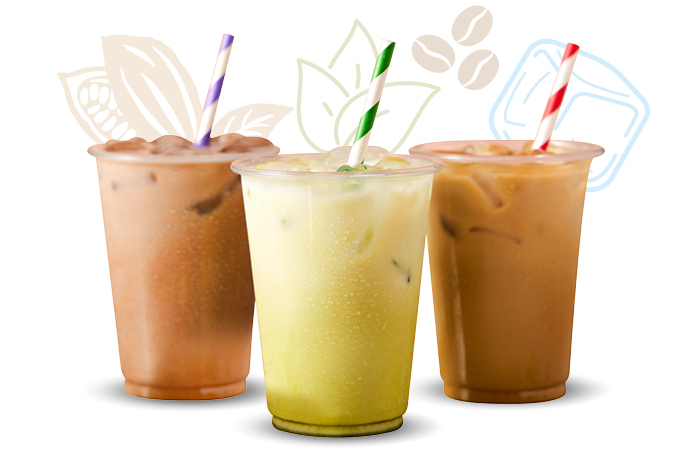 Rise of the iced lattes, iced matcha. iced chocolates, trends.