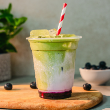 Iced Blueberry Matcha