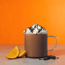 Chocolate Clementine Hot Chocolate