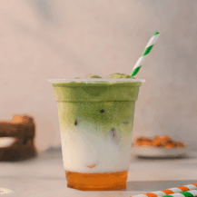 Salted Maple Iced Matcha