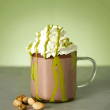 Salted Pistachio Hot Chocolate