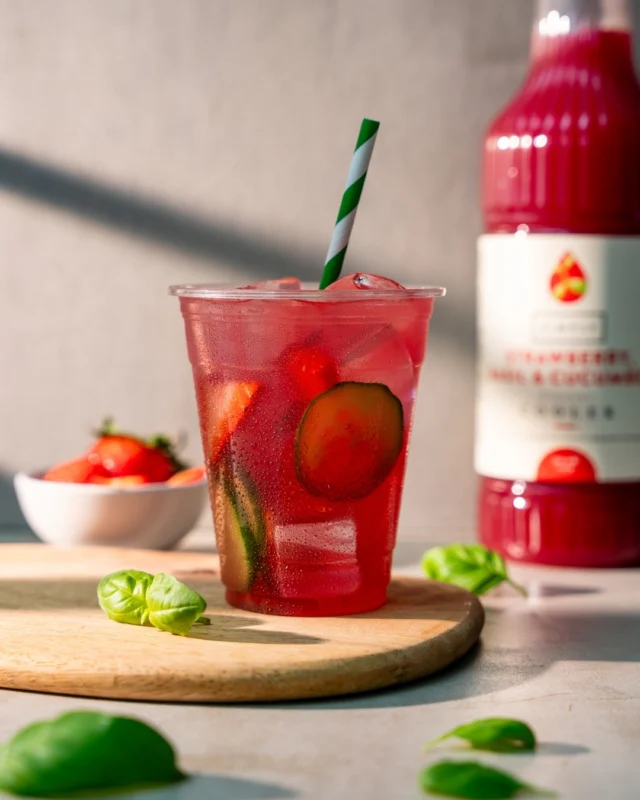 🍓🥒 Stay cool with our Strawberry, Basil & Cucumber Cooler! 🌿✨

Sweet, refreshing, and effortlessly delicious, this is the drink for warmer days. With just three ingredients and 30 seconds, you’ve got a light, fruity, and herby refreshment that’s guaranteed to be a customer's fave! Want to mix it up? Try it blended for an extra chill factor. ❄️
Who’s adding this to their menu? 👀🍹

#springsips #refreshingdrinks #simplycoolers #easyrecipes #flavourfulmoments #simplydelicious