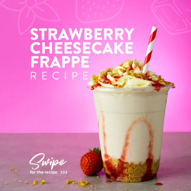 🍓 Strawberry + Cheesecake = Frappe Goals 💕  This one’s got it all – creamy, crunchy, fruity and full-on indulgent. Blended with SIMPLY Strawberry Syrup, Vanilla Frappe Powder and Biscuit Crumb… yep, it’s as good as it sounds. ✨ 

The recipe your menu’s been craving: 
✔️ Perfect for summer specials 
✔️ Eye-catching & crave-worthy 
✔️ Super easy to make with the Simply range Ready to serve up something berry special? 

👉 Swipe for the full recipe and start blending! 

#berrylicious #summerdrinks #strawberrycheesecake #frappefriday #simplysyrups #cafemenuideas #dessertinspireddrinks #drinkstagram